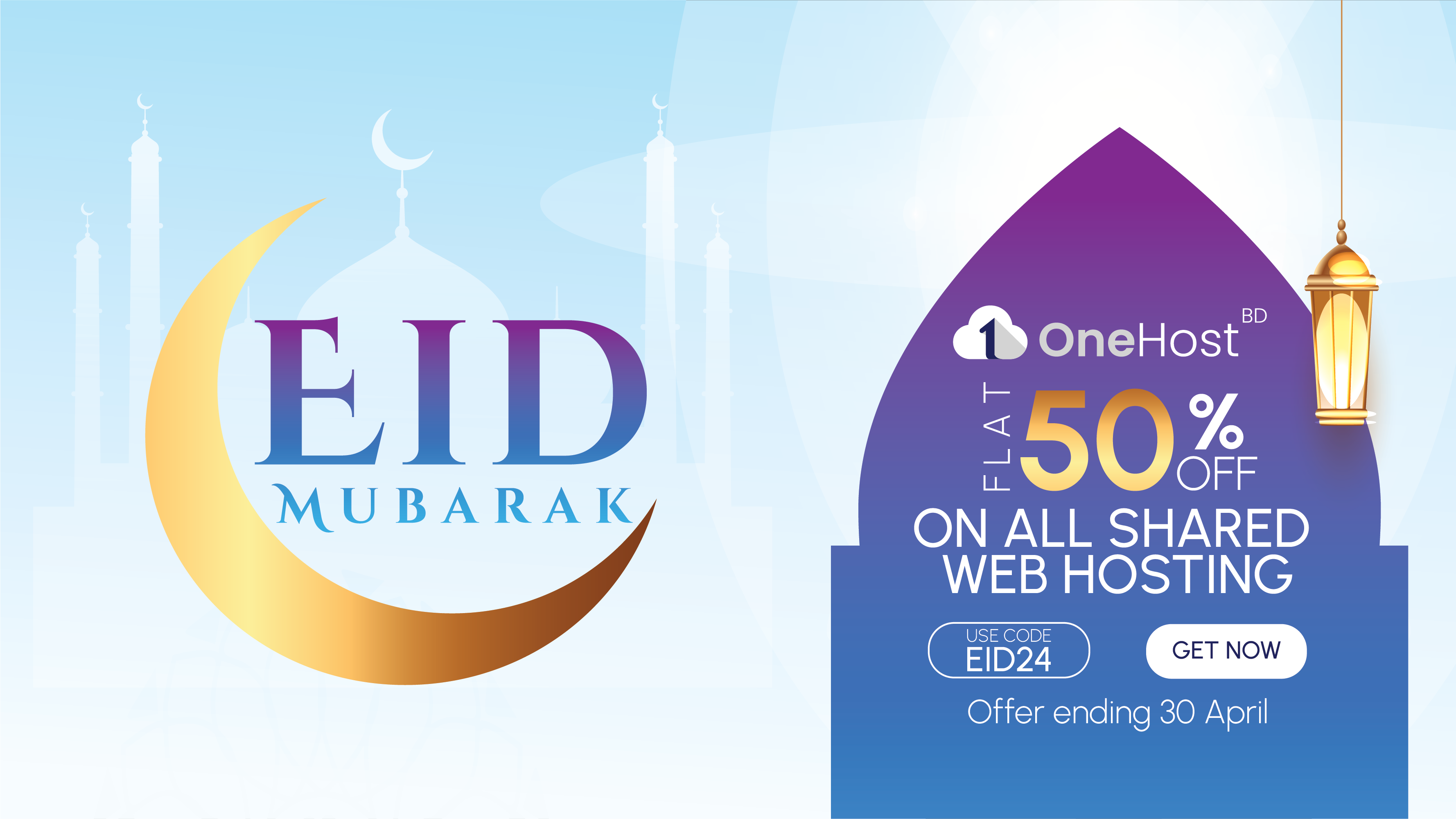 Eid Hosting Discount – Get 40% Off on Shared Hosting at OneHost BD!