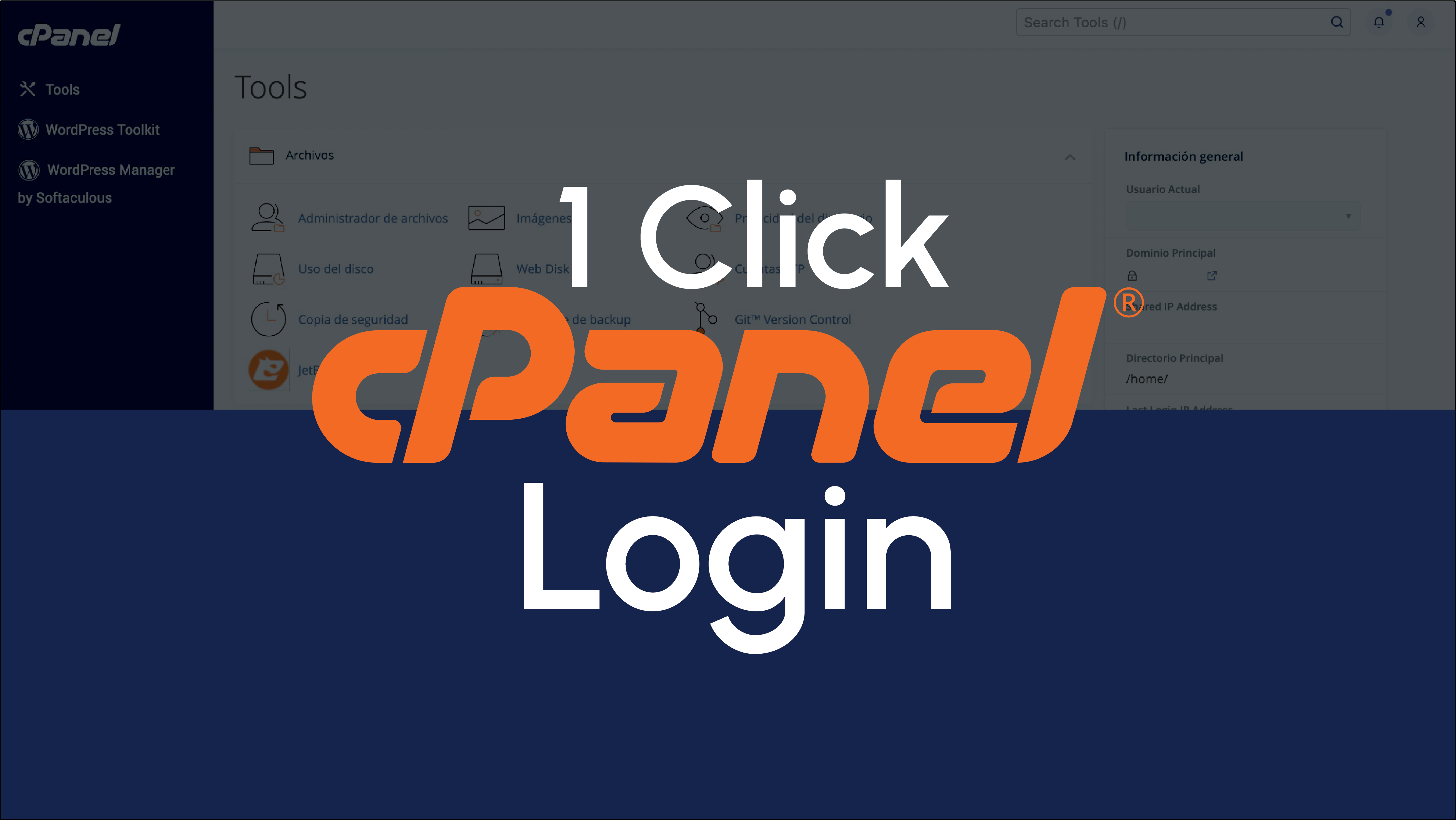 Click cPanel login